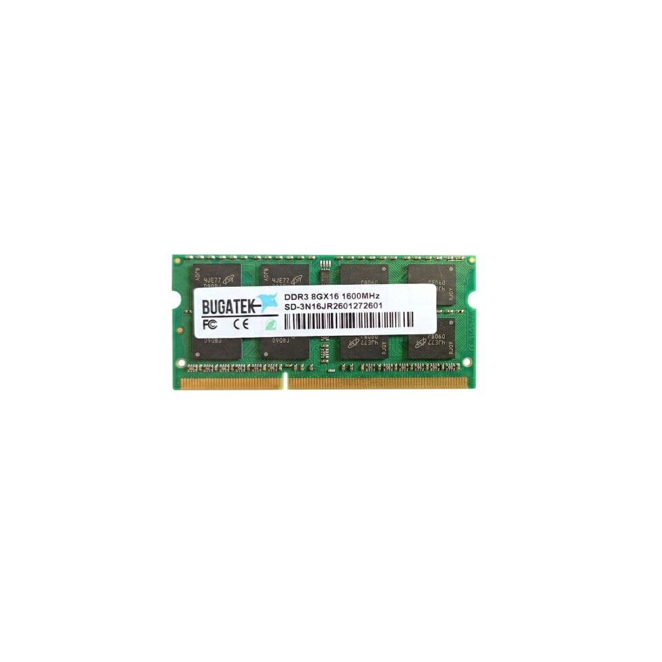 Bugatek 8Gb Ddr3 1600MHz Low Notebook Ram