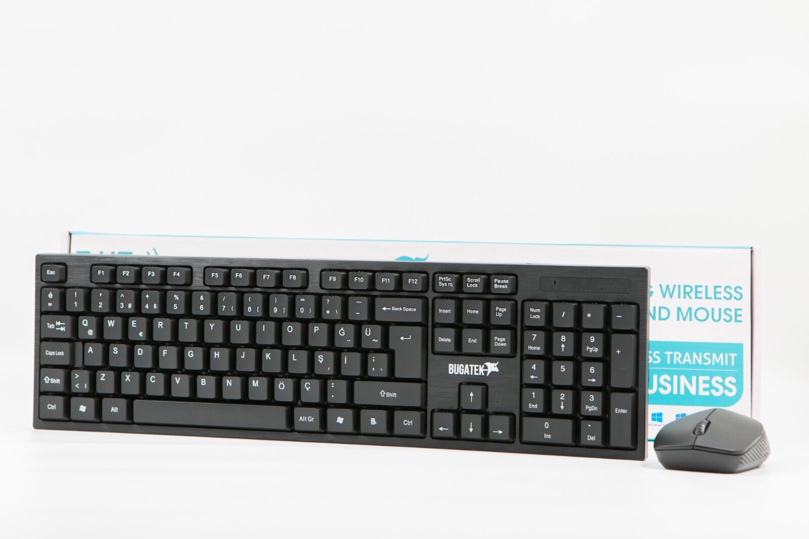 Bugatek BGKMS 2.4Ghz 1600DPI Kablosuz Klavye + Mouse Set