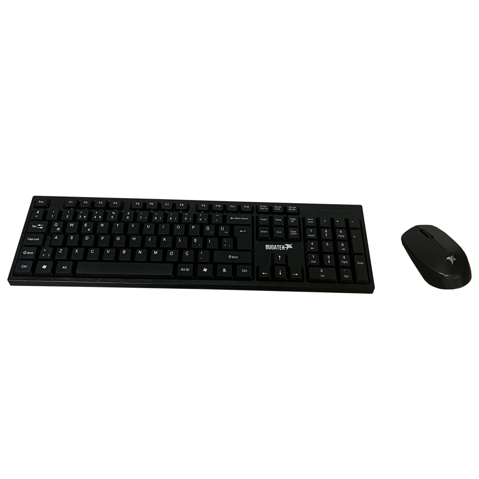 Bugatek BGKMS 2.4 Ghz 1600 Dpı Kablosuz Klavye + Mouse Set