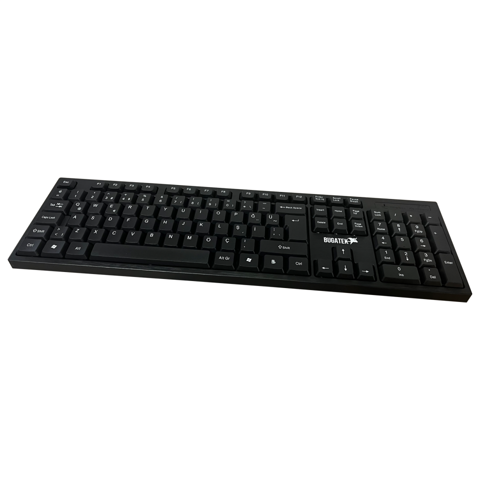 Bugatek BGKMS 2.4 Ghz 1600 Dpı Kablosuz Klavye + Mouse Set