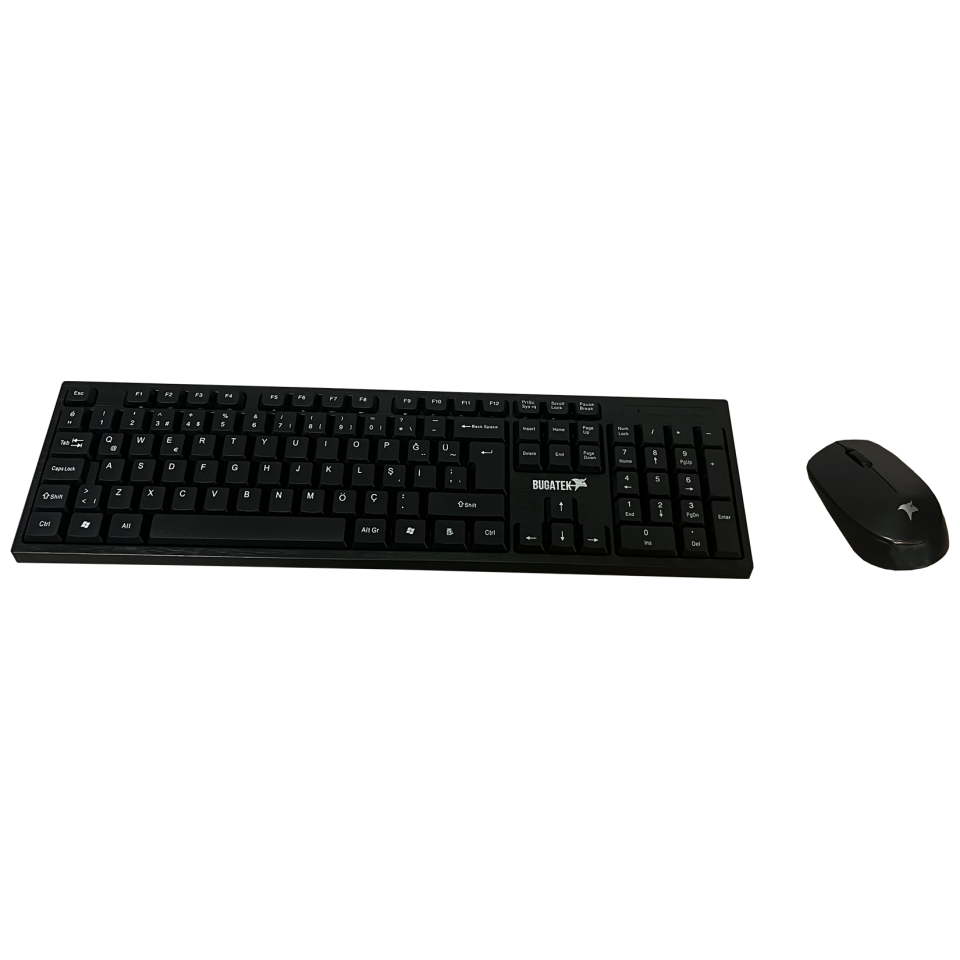 Bugatek BGKMS 2.4 Ghz 1600 Dpı Kablosuz Klavye + Mouse Set