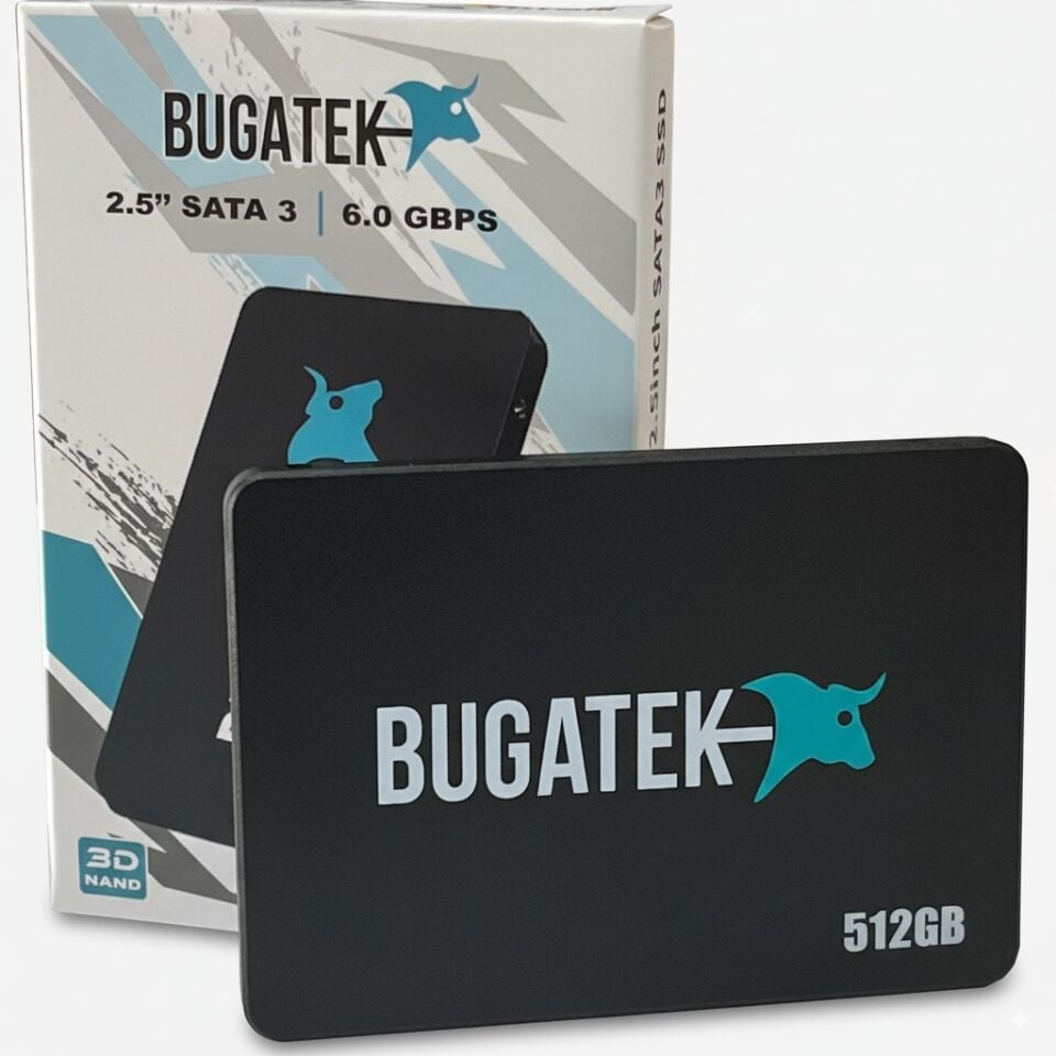 Bugatek BG1538 512GB 520/480MBs Sata 3 2.5'' SSD