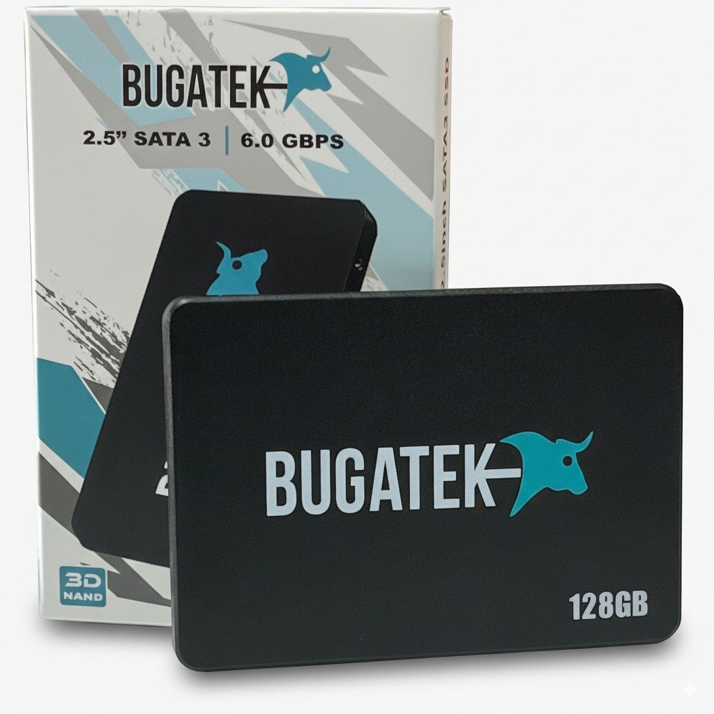 Bugatek BG1071 128GB 520/480MBs Sata 3 2.5'' SSD