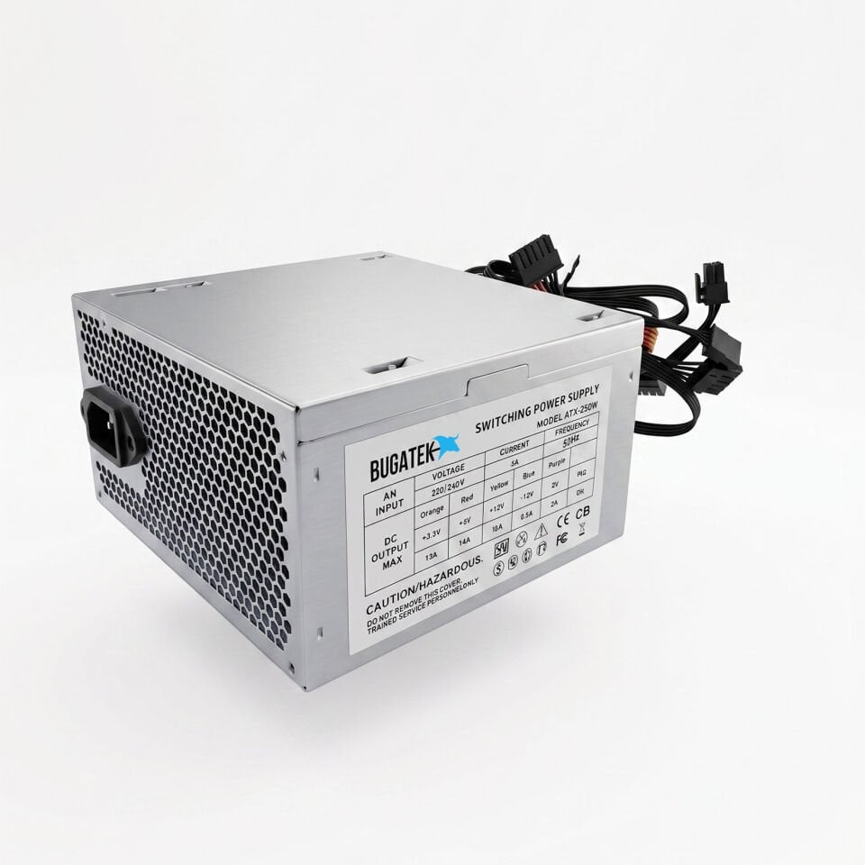 Bugatek BGPWR 250 W 12 cm Fanlı 2 adet Sata Power Supply