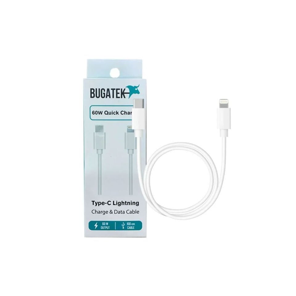 Bugatek Type-C to Lightning 100 cm Charge Data Cable