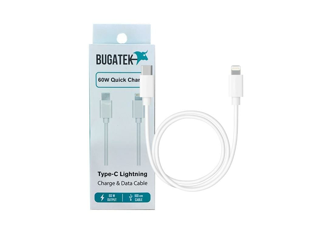 Bugatek Type-C to Lightning 100 cm Charge Data Cable