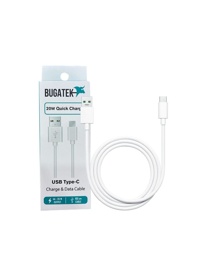 Bugatek Usb to Type-C 100 cm Charge Data Cable