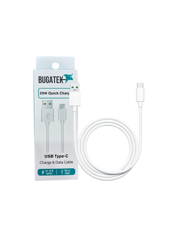 Bugatek Usb to Type-C 100 cm Charge Data Cable