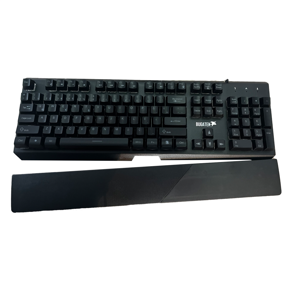 Bugatek BGGMNG Mekanik Hisli Rainbow Metal Gaming Klavye