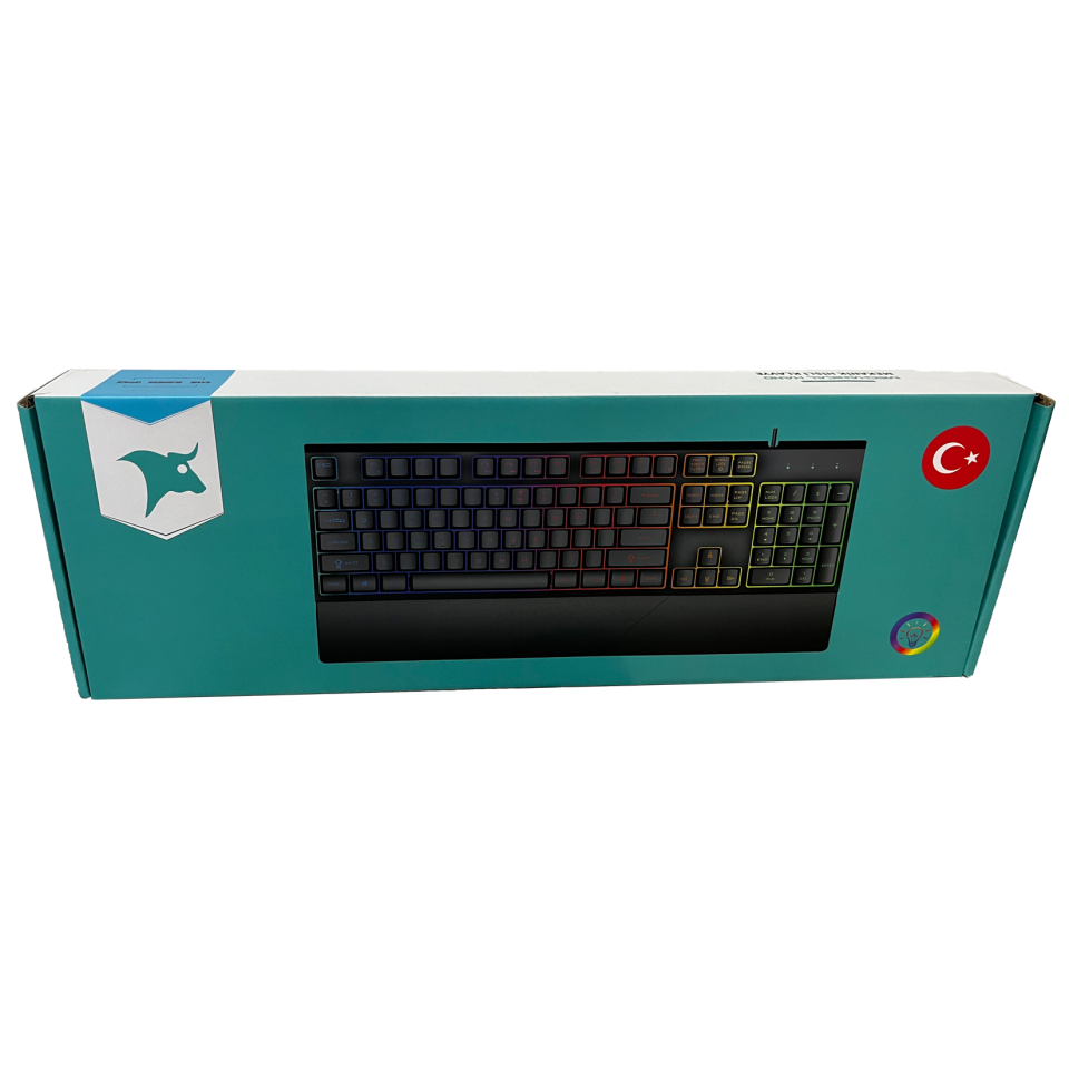 Bugatek BGGMNG Mekanik Hisli Rainbow Metal Gaming Klavye