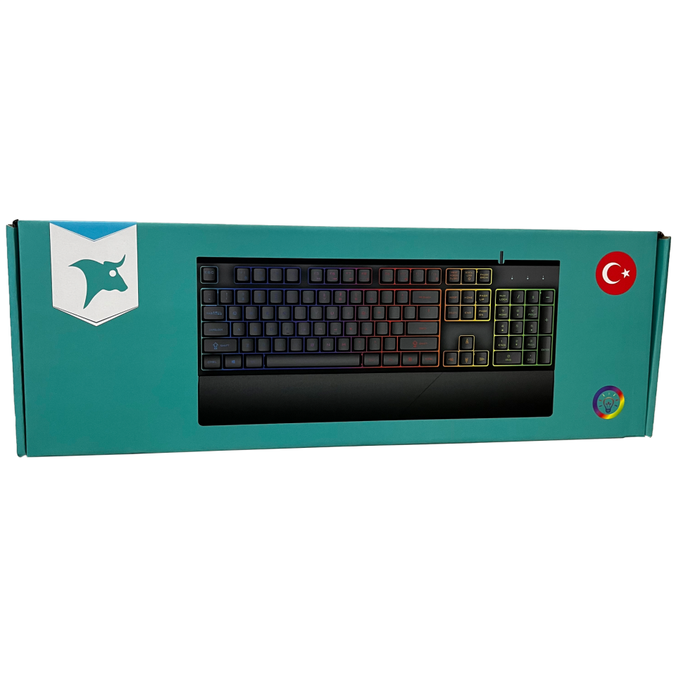 Bugatek BGGMNG Mekanik Hisli Rainbow Metal Gaming Klavye