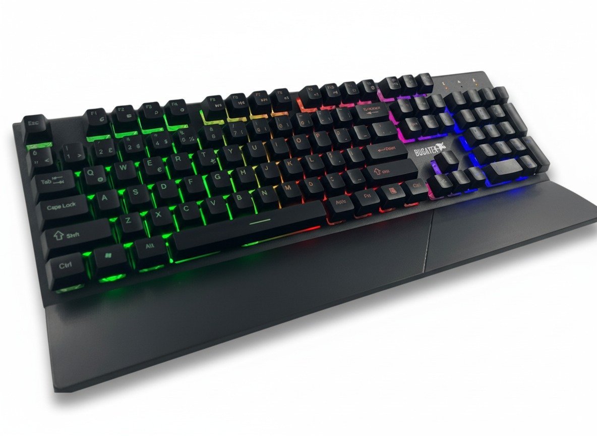 Bugatek BGGMNG Mekanik Hisli Rainbow Metal Gaming Klavye