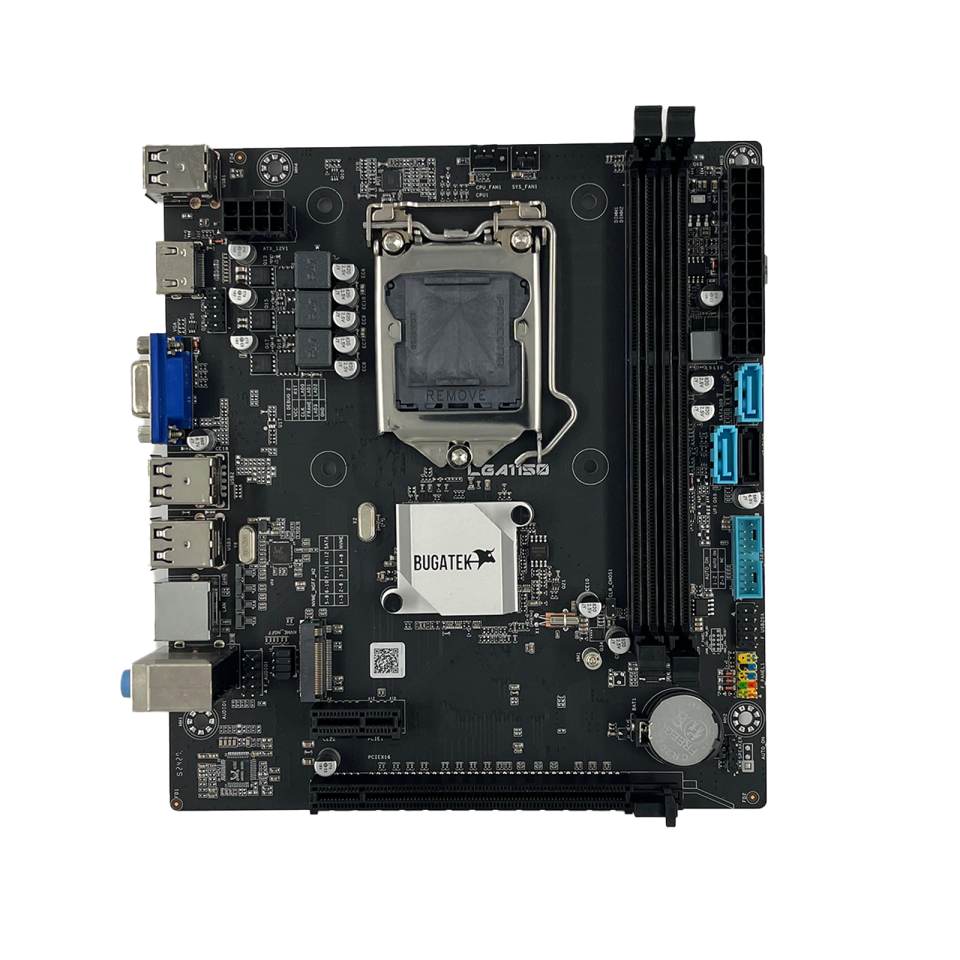 Bugatek H81 2xDDR3 M.2 HDMI 4.nesil Intel LGA1150 Soket Anakart