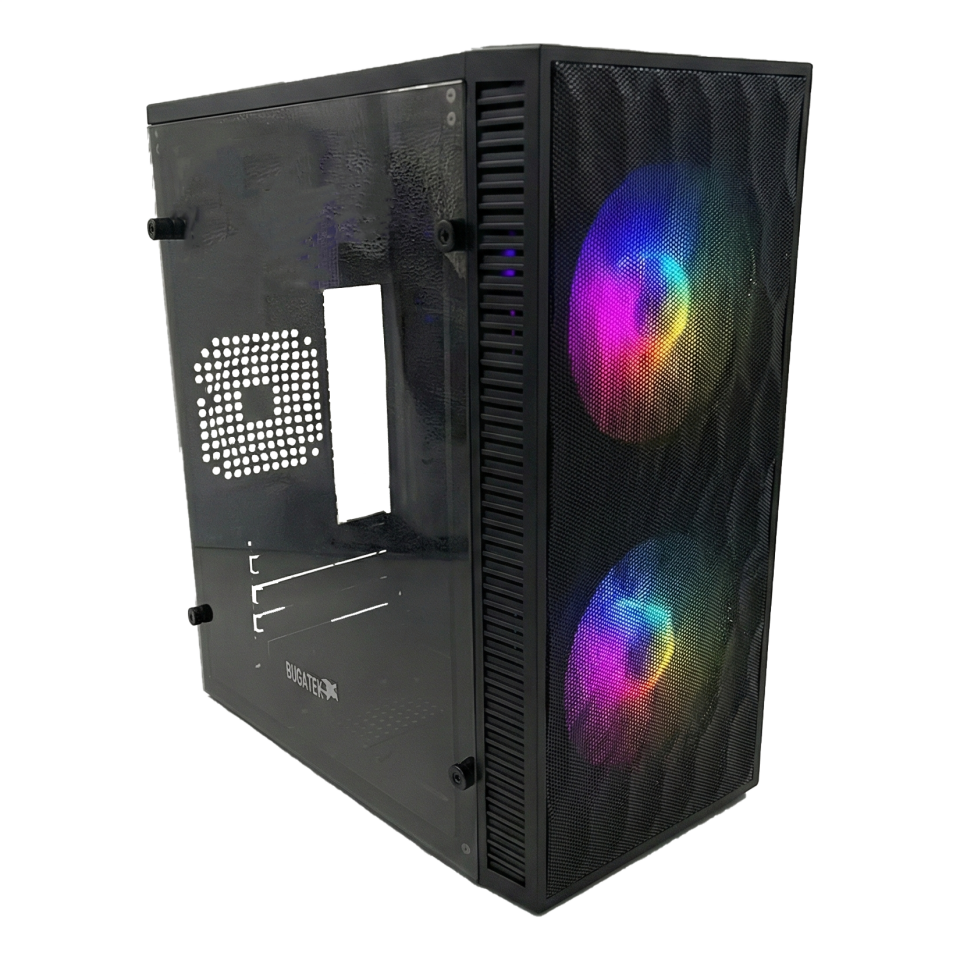 Bugatek BG2FNGM0 Çift Fanlı Usb 3.0 Micro - Atx Rgb Bilgisayar Kasası