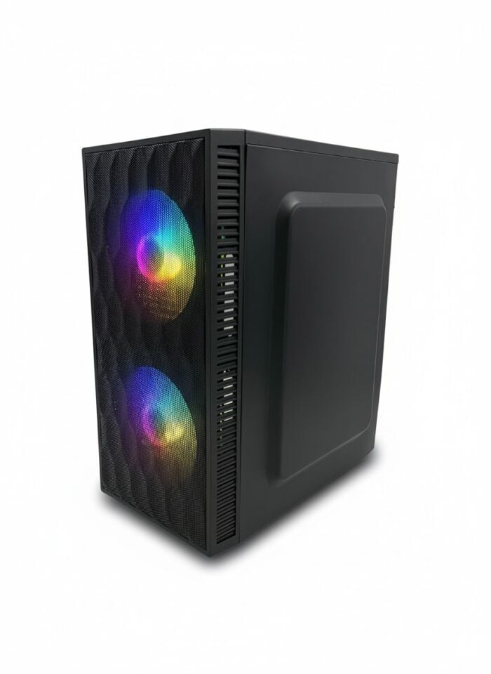 Bugatek BG2FNGM0 ÇİFT FANLI USB 3.0 Micro-ATX RGB Bilgisayar Kasası