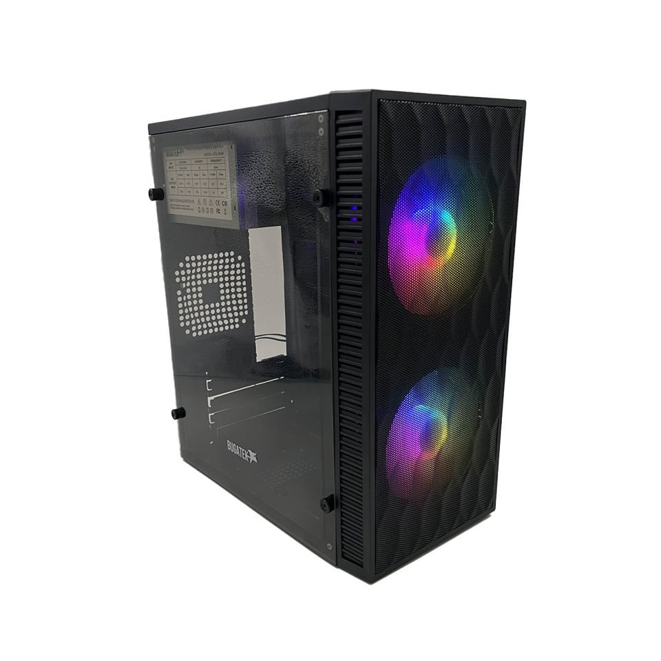 Bugatek BG2FNGM0 ÇİFT FANLI USB 3.0 Micro-ATX RGB Bilgisayar Kasası