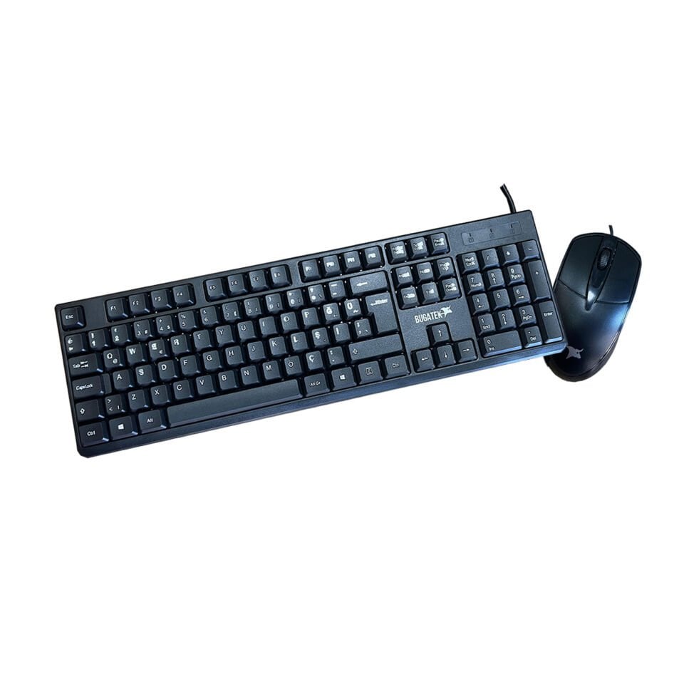 Bugatek BGROFS Kablolu Standart Klavye + Mouse Q Set