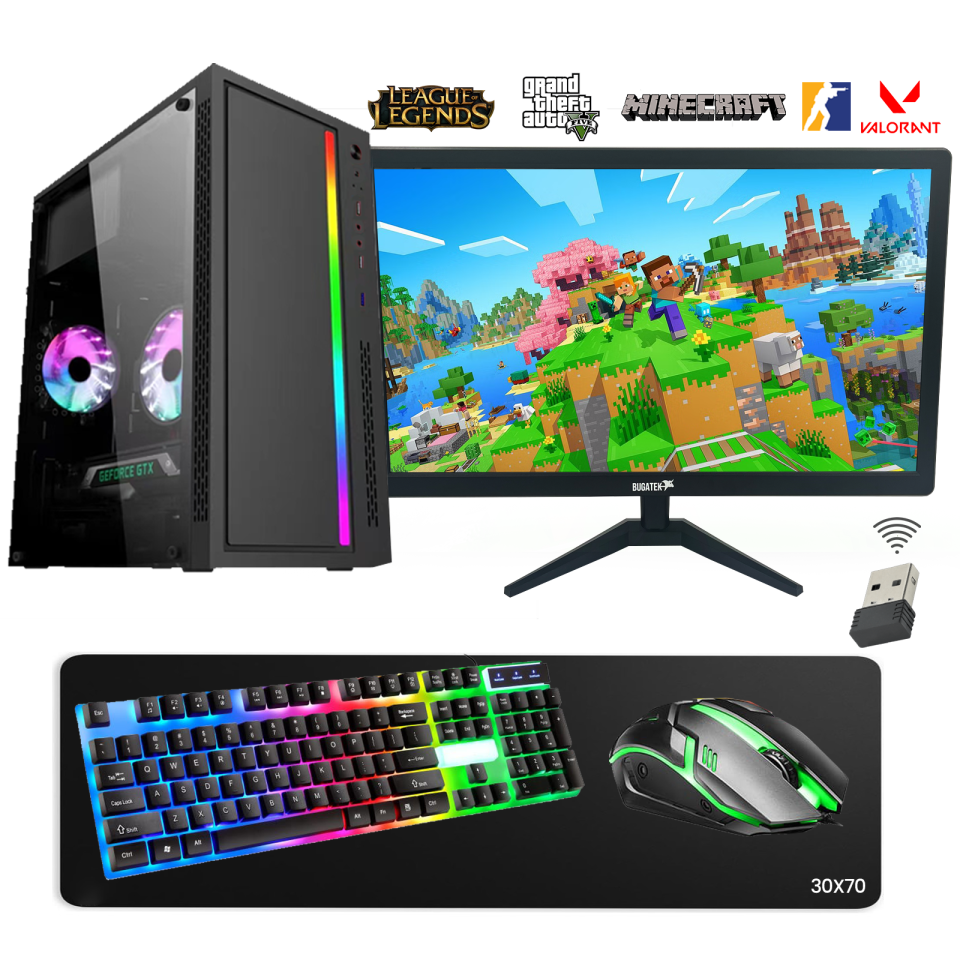 Bugatek GM24-2156 Intel i5 2400 16GB Ram 256GB SSD GT740 4GB 128Bit Ekran Kartı 21.5” Oyuncu Masaüstü Bilgisayar