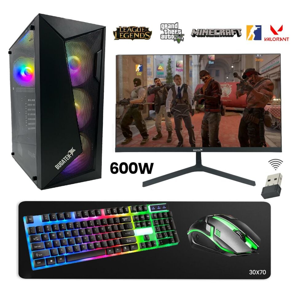 Bugatek GM24-2356 Intel i5 2400 16GB Ram 256GB SSD GT740 4GB  128Bit Ekran Kartı 23.8” Oyuncu Masaüstü Bilgisayar Tavsiyesi