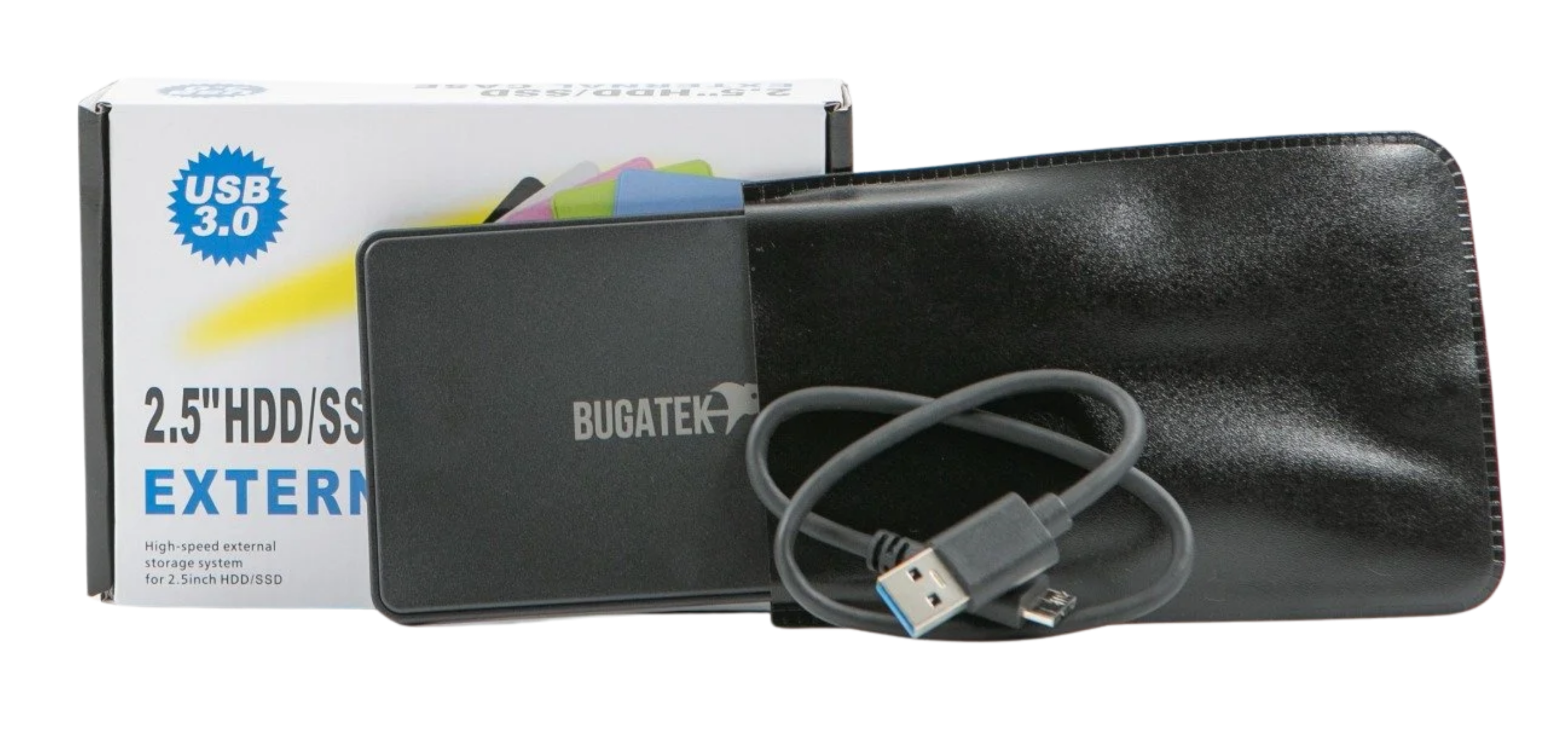 Bugatek 2.5'' Usb 3.0 Harici Hdd Kutu Deri Kılıf