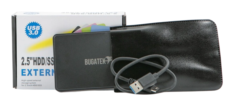 Bugatek 2.5'' USB 3.0 Harici HDD Kutu Deri Kılıf