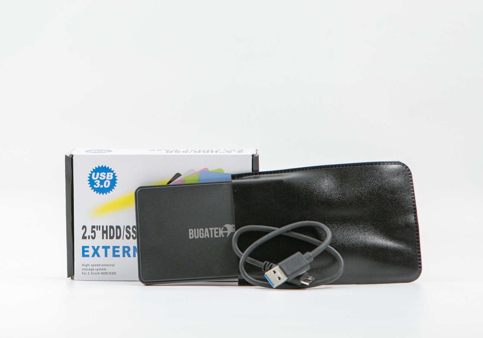 Bugatek 2.5'' USB 3.0 Harici HDD Kutu Deri Kılıf