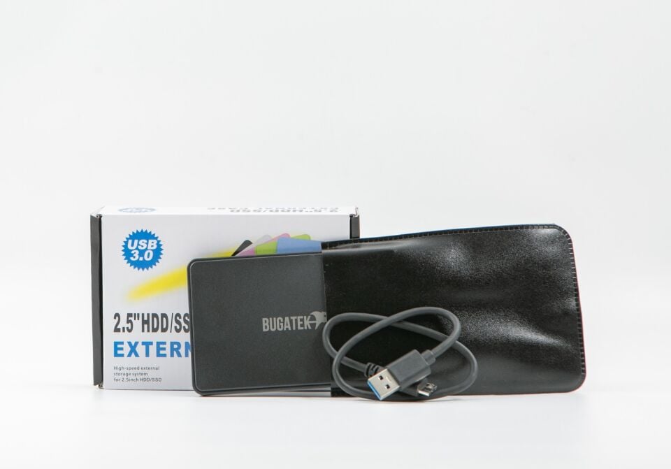 Bugatek 2.5'' USB 3.0 Harici HDD Kutu Deri Kılıf