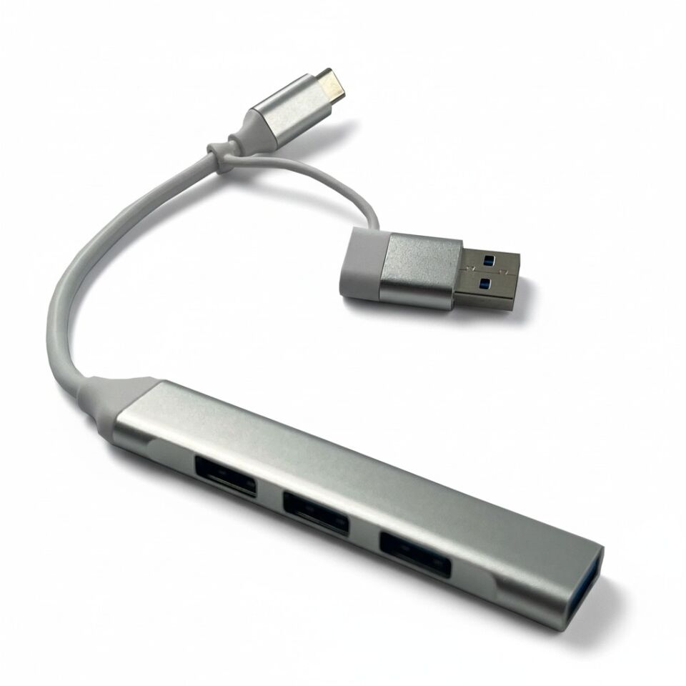 BUGATEK BG1X4HUB TYPE-C / USB GİRİŞİLİ 4 PORT 3.0 HUB