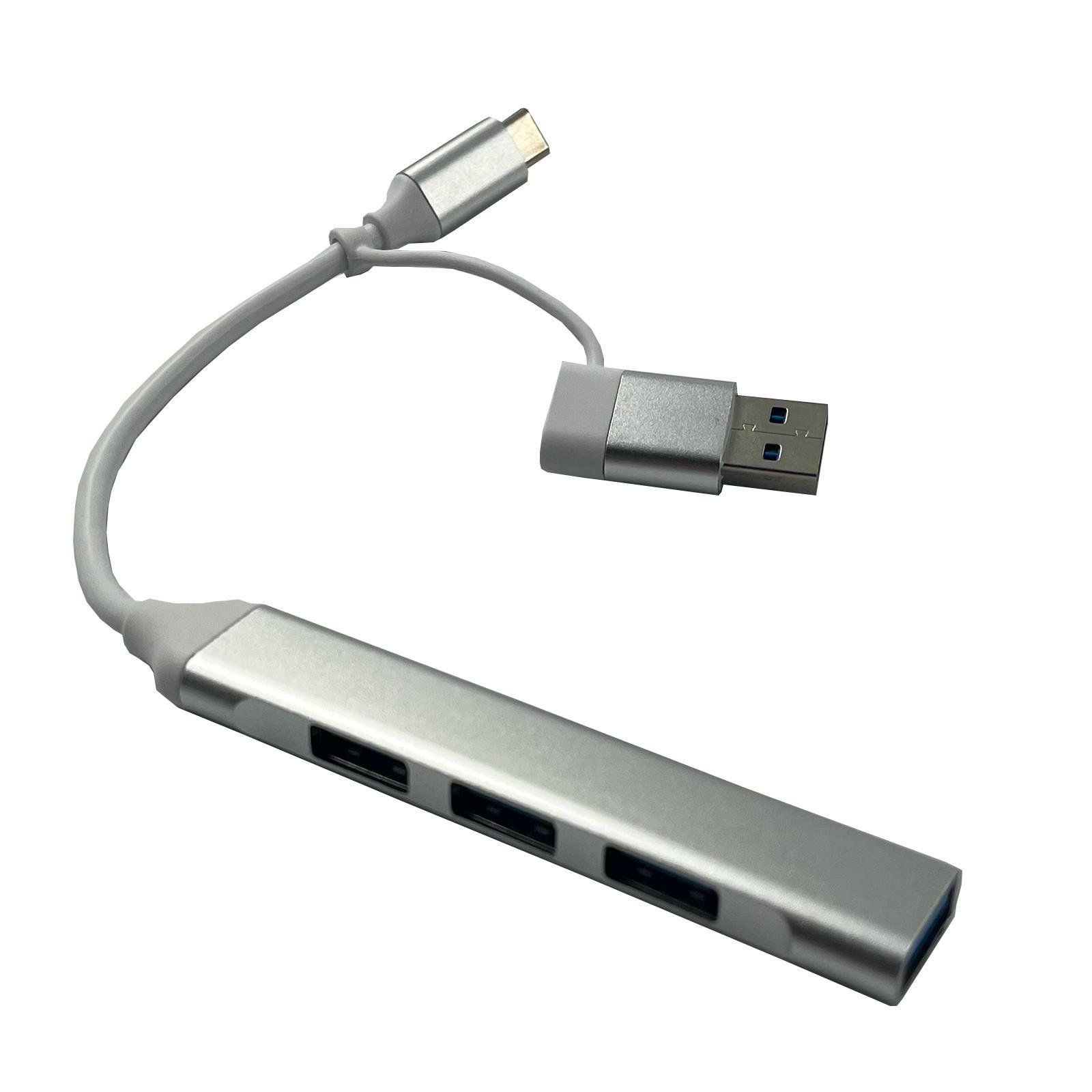 BUGATEK BG1X4HUB TYPE-C / USB GİRİŞİLİ 4 PORT 3.0 HUB