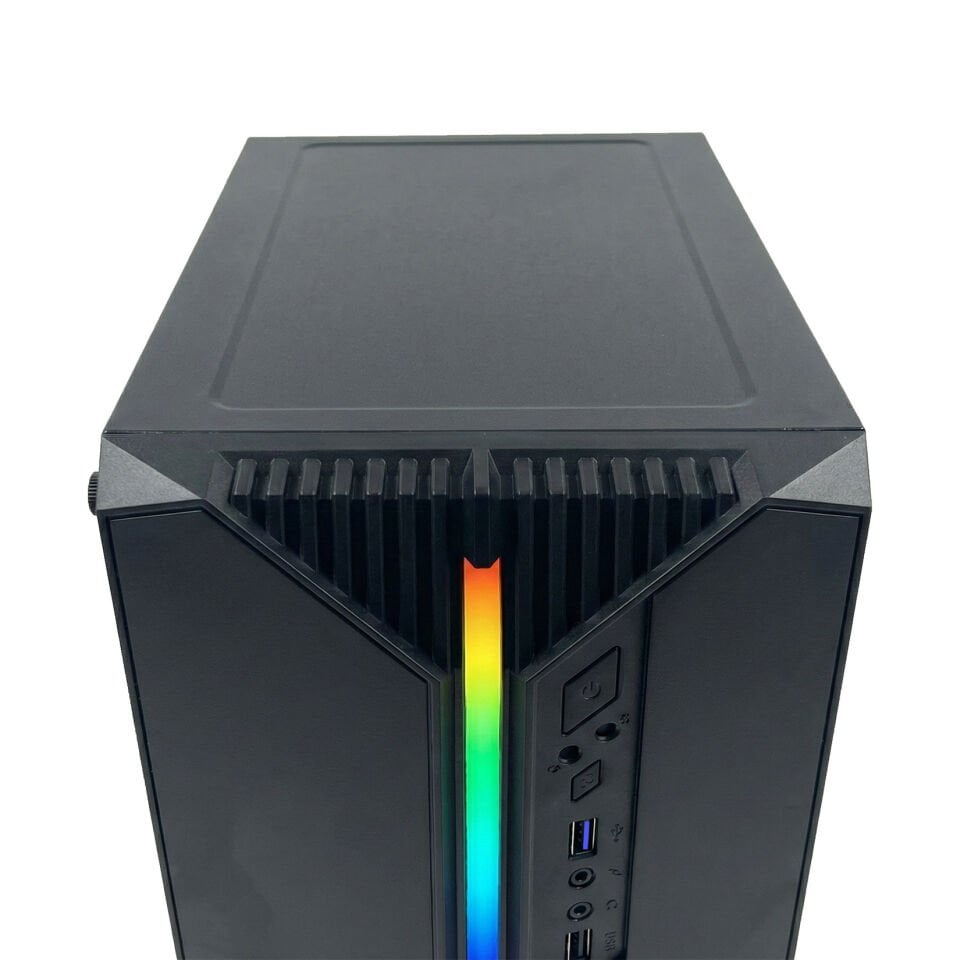 Bugatek BGYRGB USB 3.0 Micro-ATX RGB Temperli Cam Bilgisayar Kasası