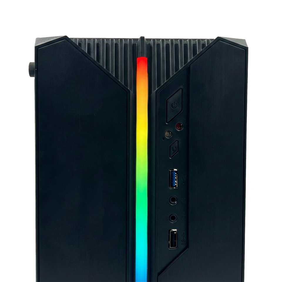 Bugatek BGYRGB USB 3.0 Micro-ATX RGB Temperli Cam Bilgisayar Kasası