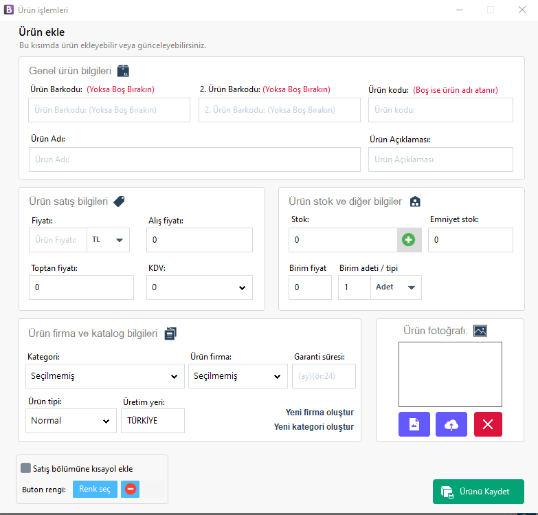 Batu Yazılım Barkodlu Satış Sistemi + Fiş Yazıcı (v1 - Yıllık Lisans)