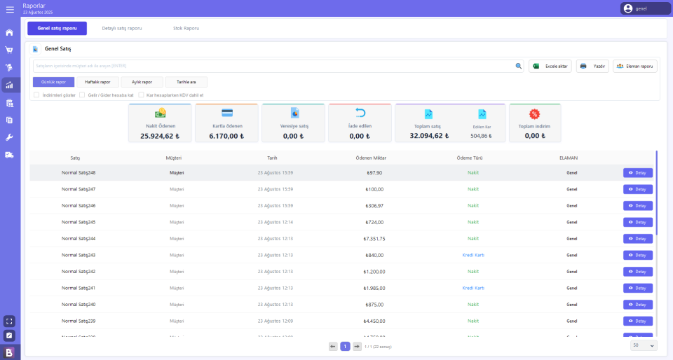Batu Yazılım Barkodlu Satış Sistemi Market Mağaza Manav Hızlı Satış, Stok Takip, Cari Sistemi (V2 - Süresiz Lisans)