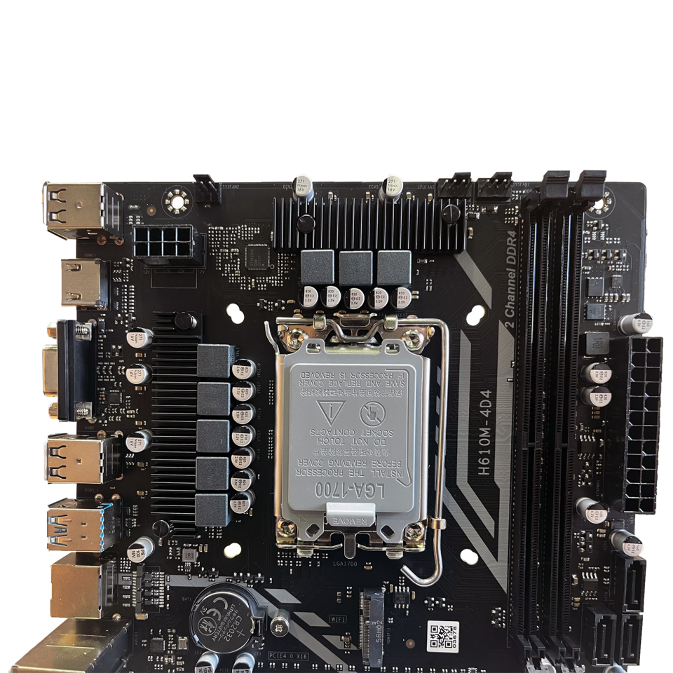 BUGATEK H610M SOKET 1700 DDR4 3200MHZ HDMI VGA M.2 USB3.2 1x 1G LAN mATX Anakart