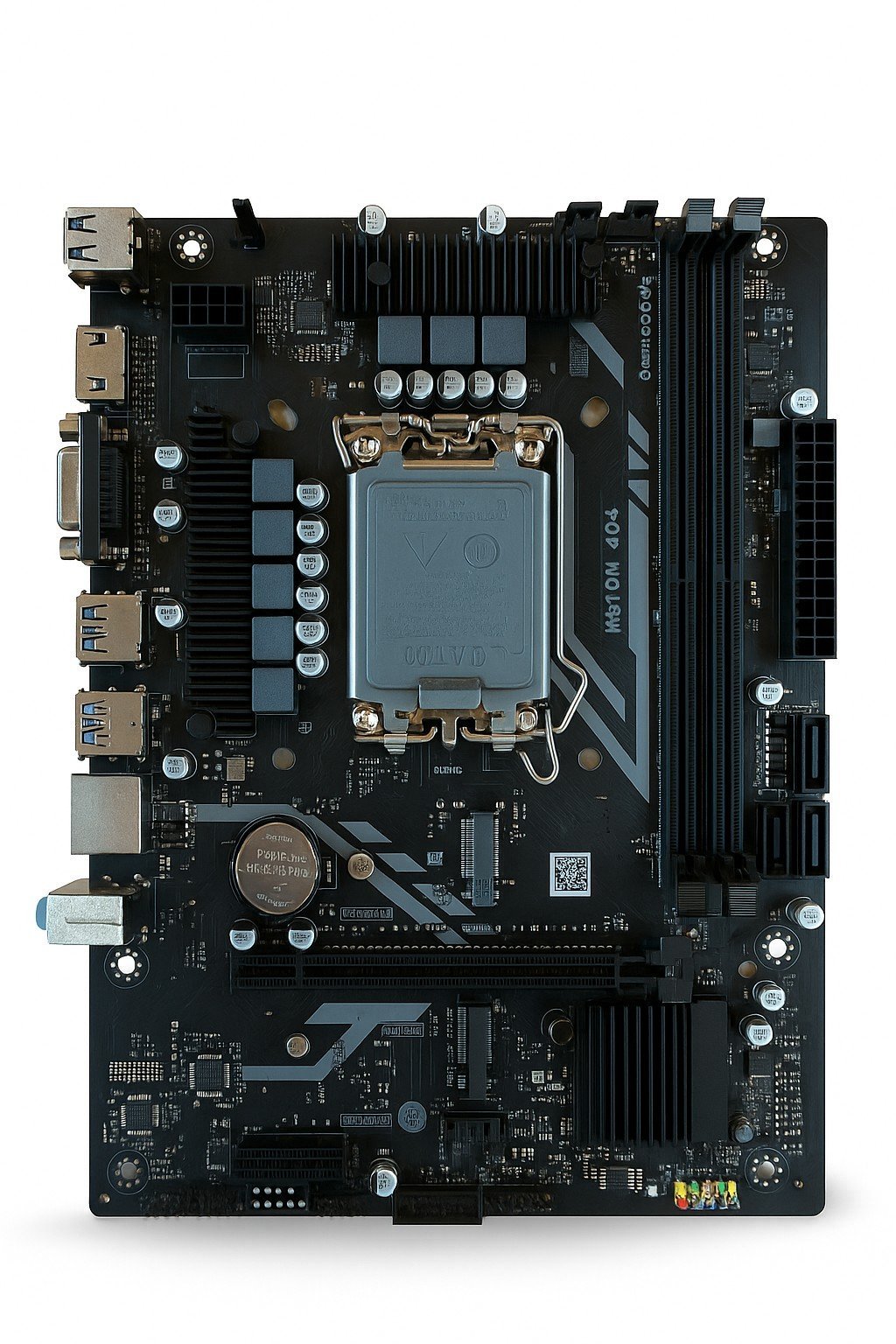 BUGATEK H610M SOKET 1700 DDR4 3200MHZ HDMI VGA M.2 USB3.2 1x 1G LAN mATX Anakart