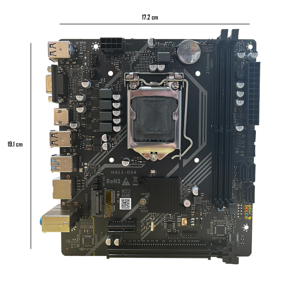 Bugatek H110 2xddr4 M.2 HDMI 6-7-8-9.nesil LGA1151 Soket Anakart