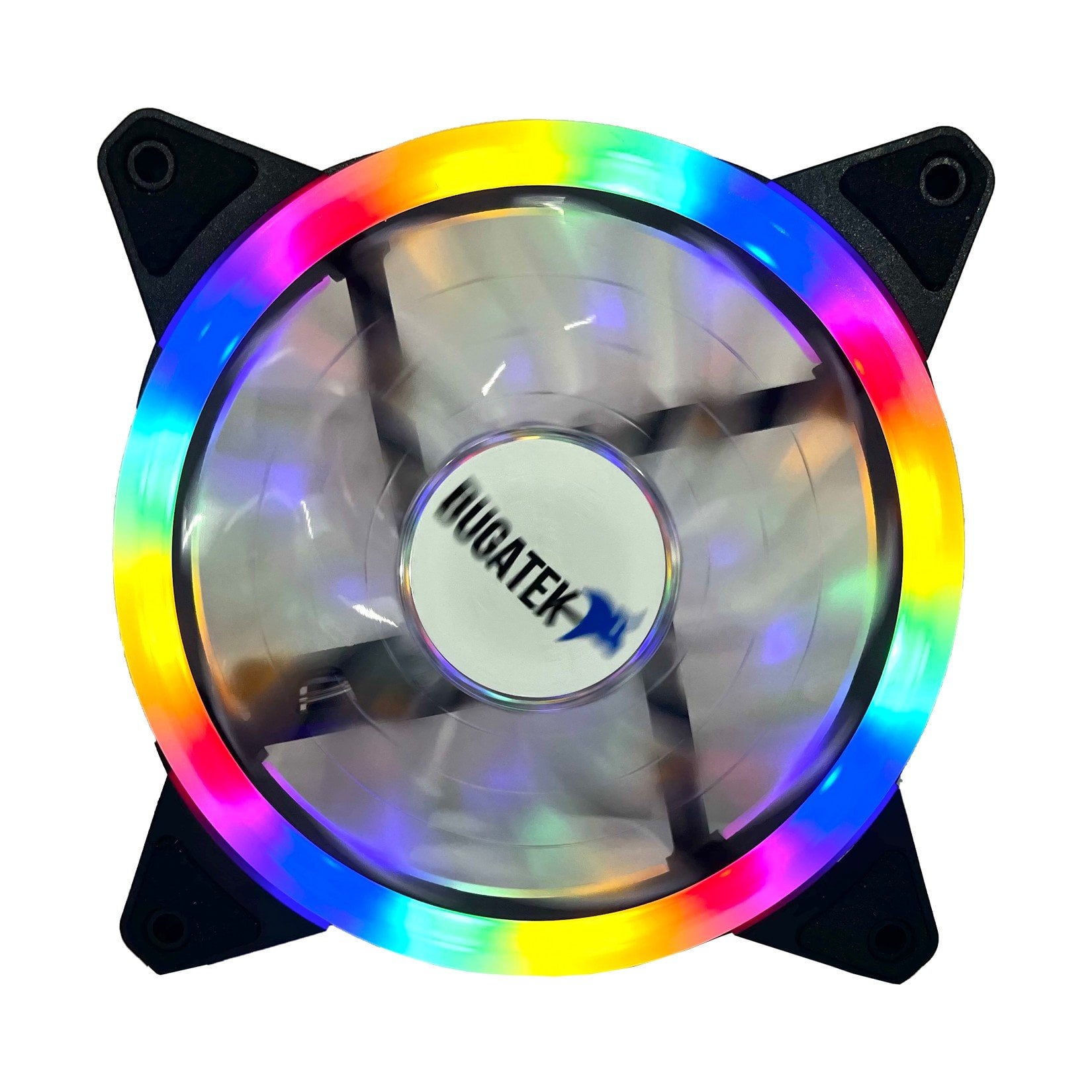 Bugatek Rainbow Pc Soğutma Fanı 12 V Rgb 4 Pinli 12 cm Sessiz Kasa Fan