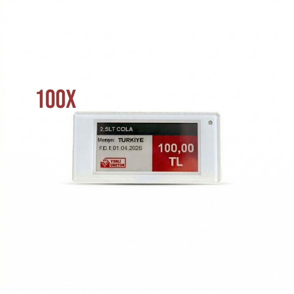 Bugatek 2.13 Elektronik Raf Etiketi 100 Adet + Router