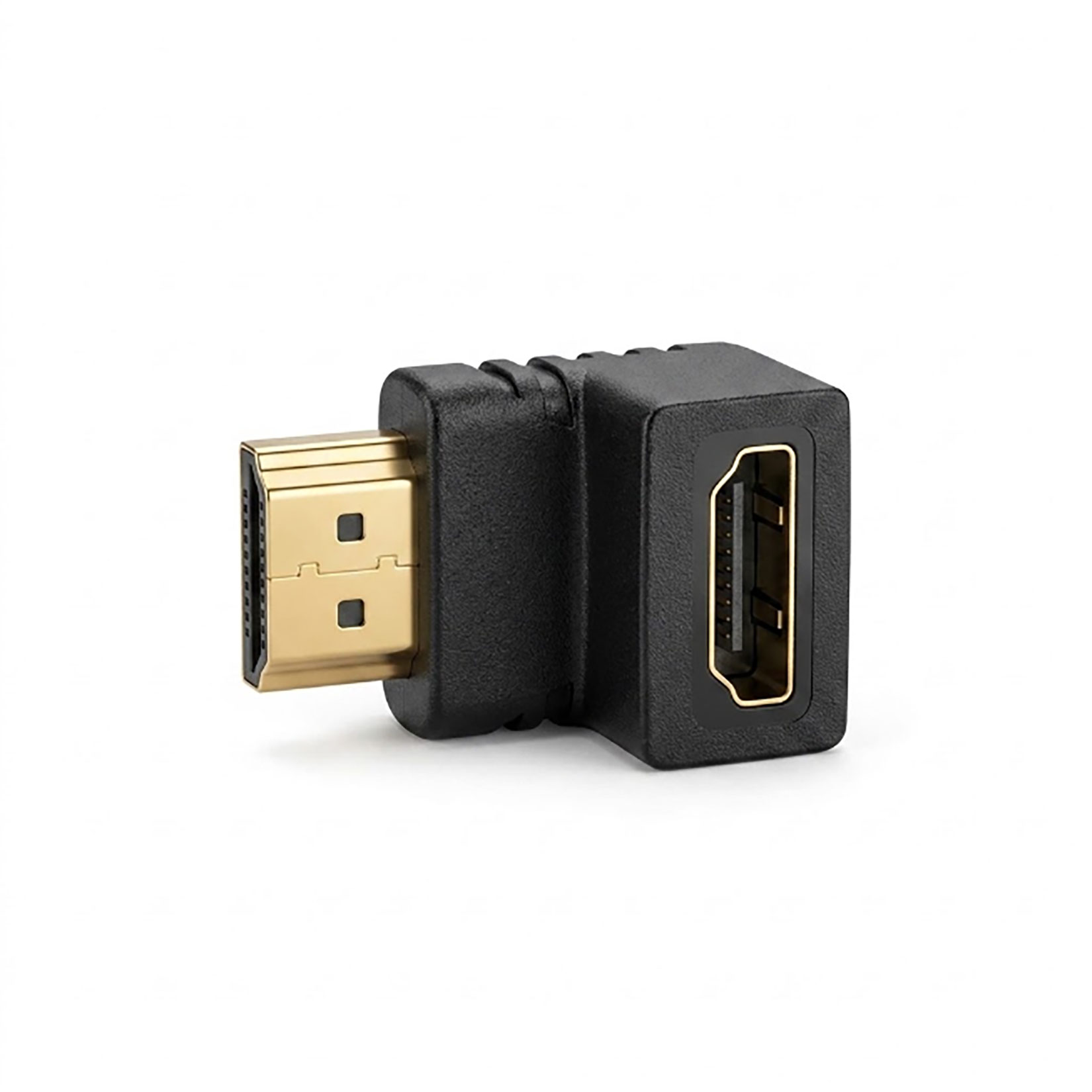 Bugatek HDMI 90 Derece Erkek-Dişi Adaptör Gold Kaplama 4K TV Monitör Bağlantı